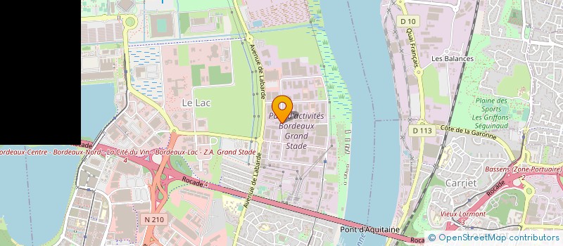 localisation de l'entreprise ALPHATEC à BORDEAUX