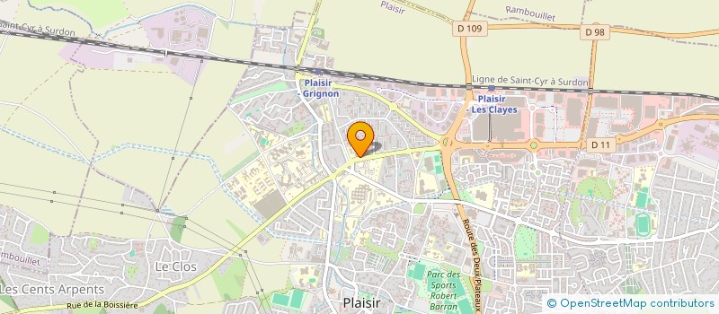 localisation de l'entreprise ALPHATEC à PLAISIR