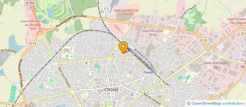 localisation de l'entreprise ALPHATECH ATLANTIQUE à CHOLET