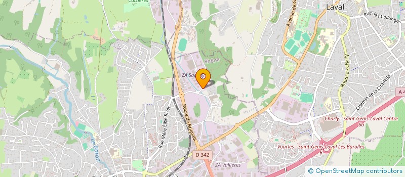 localisation de l'entreprise ALPHATEK à BRIGNAIS