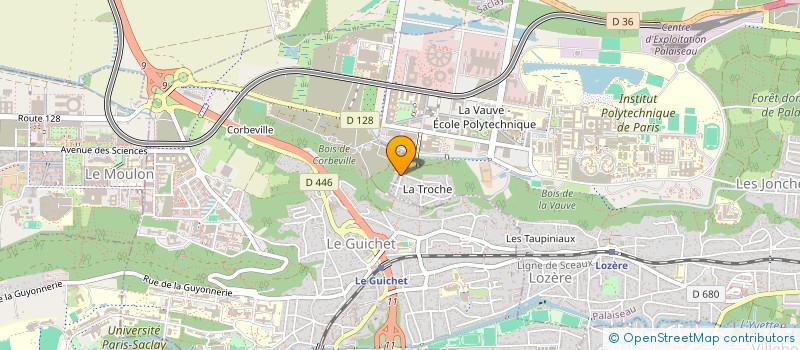 localisation de l'entreprise ALPHATEST à ORSAY