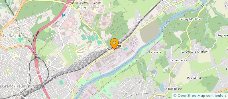 localisation de l'entreprise ALPHATEX à LIMOGES