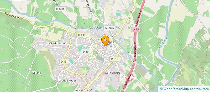 localisation de l'entreprise ALPHATRIUM à PEZENAS