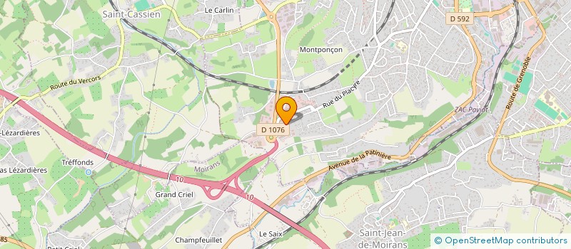 localisation de l'entreprise ALPHATYPIC à VOIRON