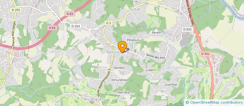 localisation de l'entreprise ALPHAUDIO  BASSUSSARRY