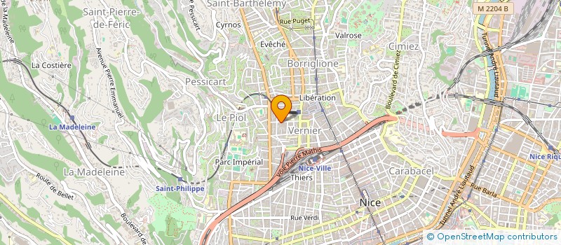 localisation de l'entreprise ALPHAVIN DIFFUSION à NICE