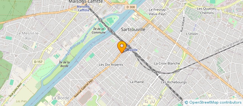 localisation de l'entreprise ALPHAZETA 11 à SARTROUVILLE