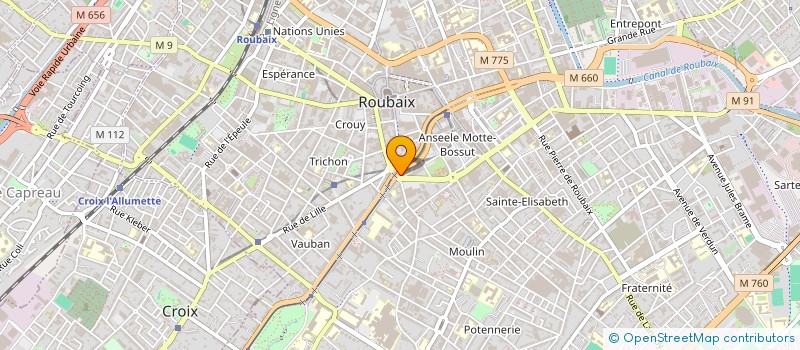 localisation de l'entreprise ALPHEA  ROUBAIX