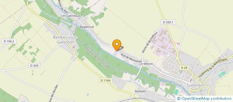 localisation de l'entreprise ALPHEE à GALLARDON