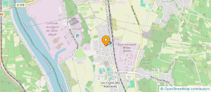 localisation de l'entreprise ALPHEE 38  SAINT-MAURICE-L'EXIL