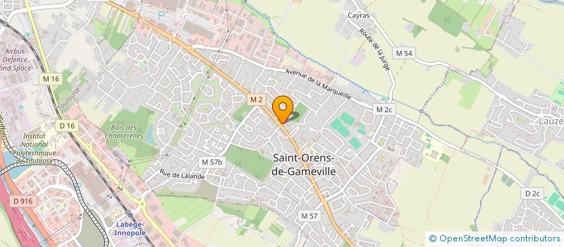 localisation de l'entreprise ALPHEE à SAINT-ORENS-DE-GAMEVILLE