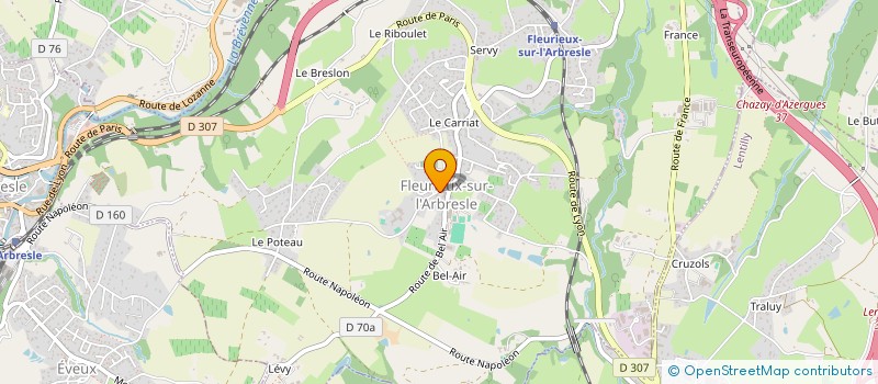 localisation de l'entreprise ALPHEE  FLEURIEUX-SUR-L'ARBRESLE