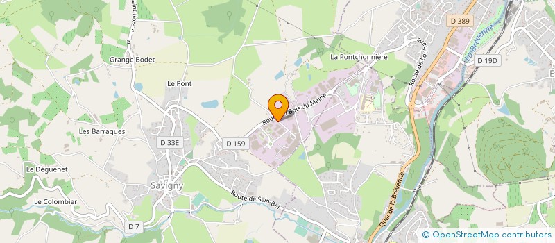 localisation de l'entreprise ALPHEE DEVELOPPEMENT à SAVIGNY