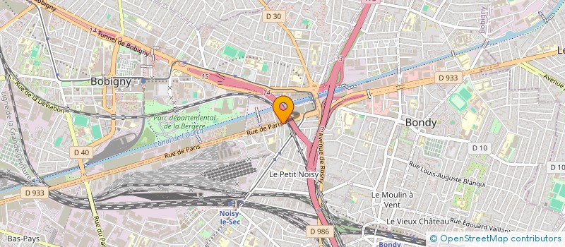 localisation de l'entreprise ALPHI à NOISY-LE-SEC