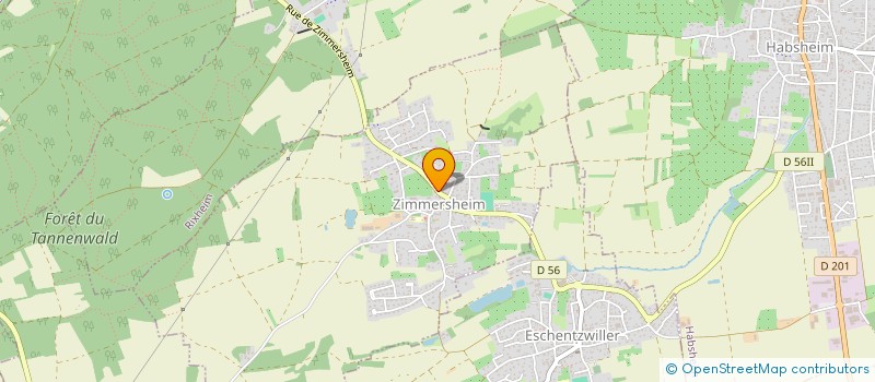 localisation de l'entreprise ALPHI  ZIMMERSHEIM