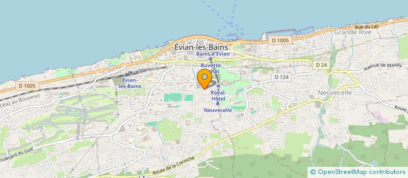 localisation de l'entreprise ALPHI DEVELOPPEMENT à EVIAN-LES-BAINS