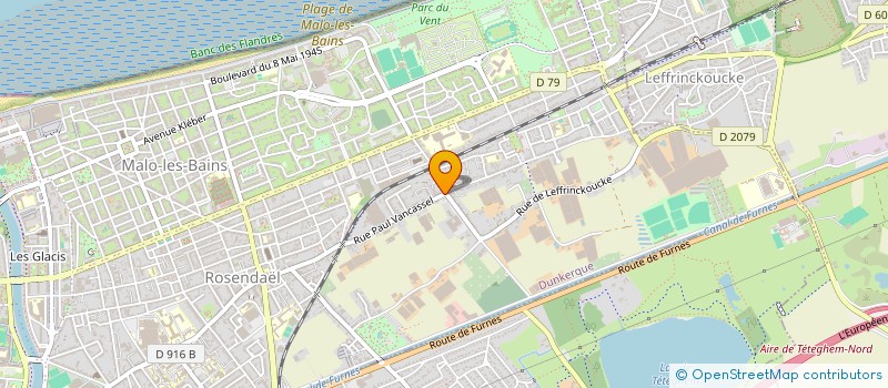 localisation de l'entreprise ALPHI FLEURS à DUNKERQUE