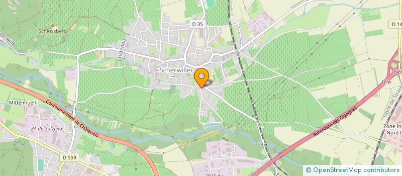 localisation de l'entreprise ALPHI LOISIRS  SCHERWILLER