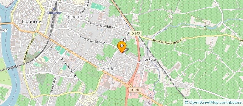 localisation de l'entreprise ALPHIANE  LIBOURNE