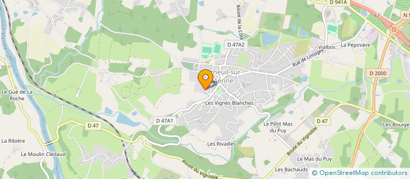 localisation de l'entreprise ALPHIMAGE EURL à VERNEUIL-SUR-VIENNE