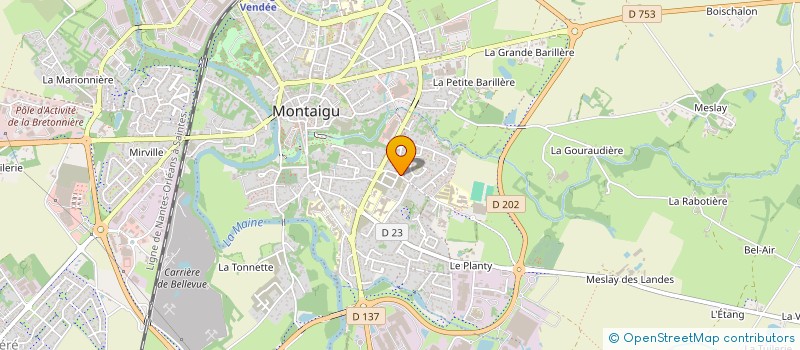 localisation de l'entreprise ALPHOMEG à MONTAIGU-VENDEE