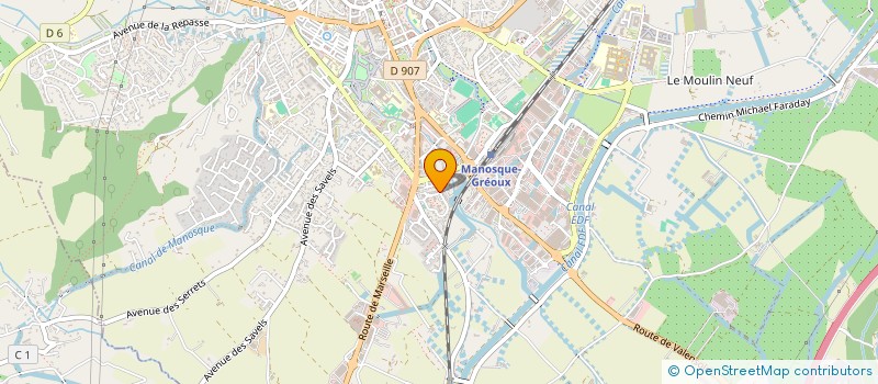 localisation de l'entreprise ALPHOMEGA à MANOSQUE