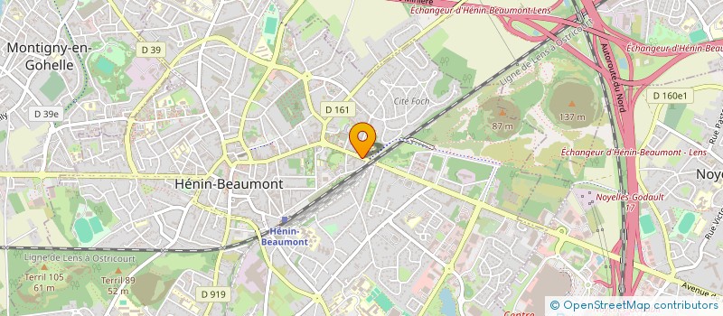 localisation de l'entreprise ALPHONSE DAUDET à HENIN-BEAUMONT