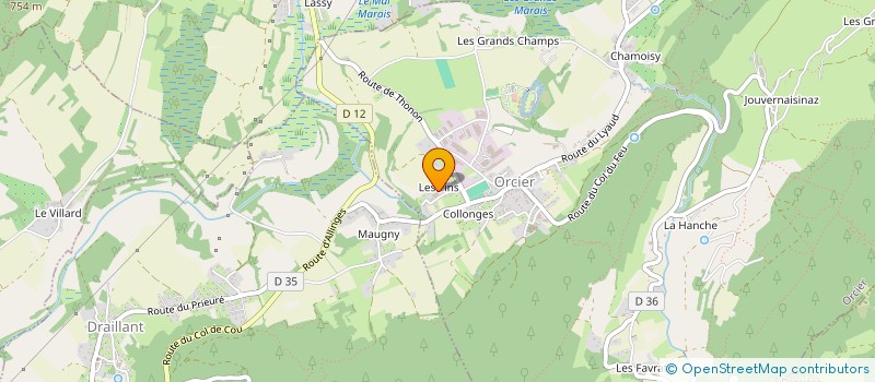 localisation de l'entreprise ALPHONSE IMMOBILIER  ORCIER