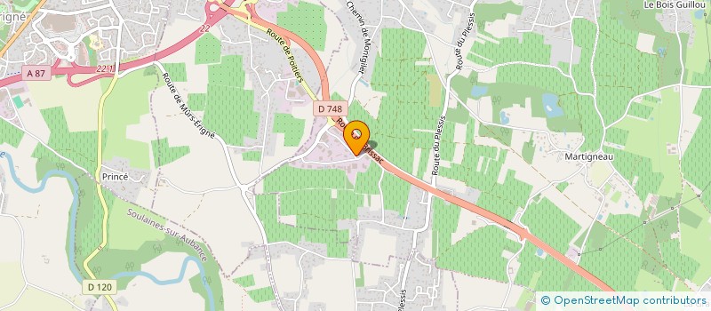 localisation de l'entreprise ALPI 49  LES GARENNES SUR LOIRE