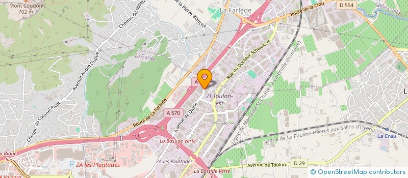 localisation de l'entreprise ALPI  LA GARDE