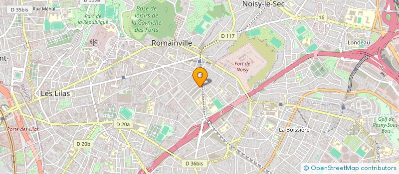 localisation de l'entreprise ALPI AUTO à ROMAINVILLE