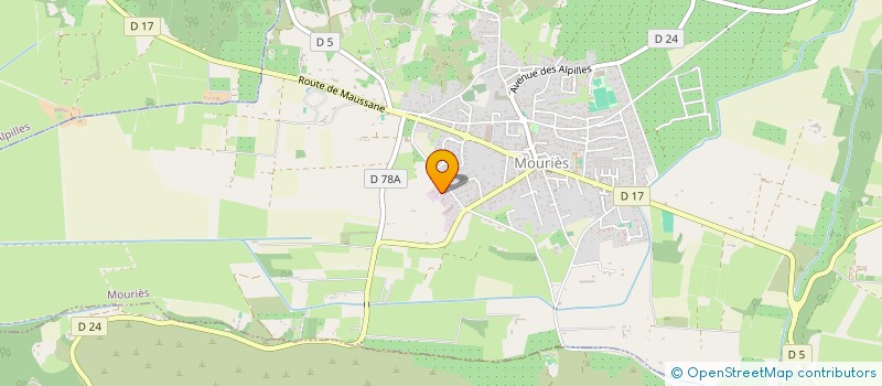 localisation de l'entreprise ALPI&CO  MOURIES