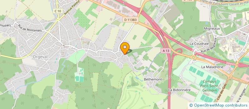 localisation de l'entreprise ALPI'RENOV à ORGEVAL