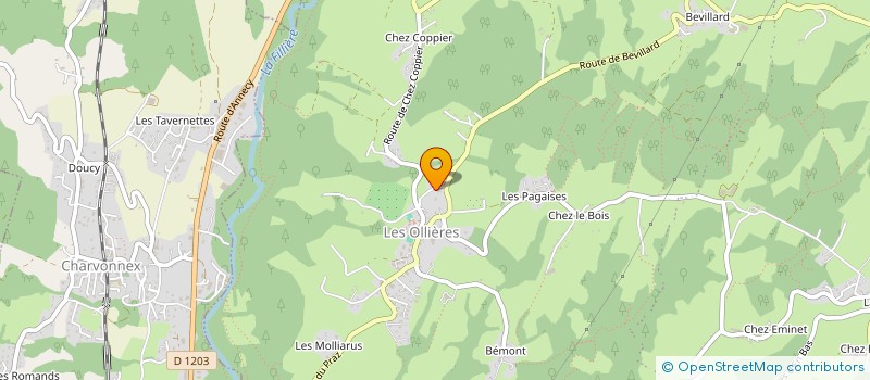 localisation de l'entreprise ALPICOM  ARGONAY