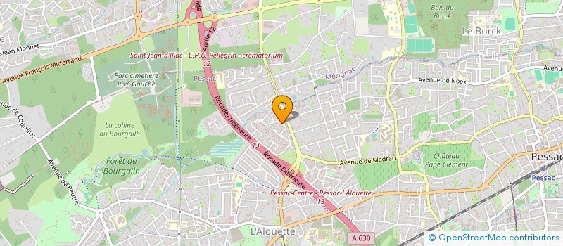 localisation de l'entreprise ALPIEMA à PESSAC