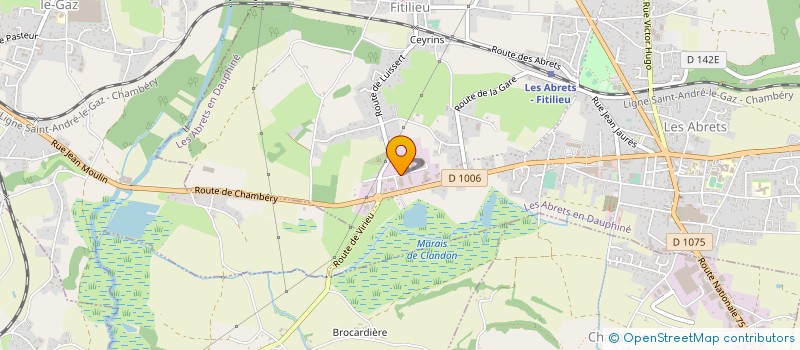 localisation de l'entreprise ALPIFEED SARL GROS à LES ABRETS-EN-DAUPHINE