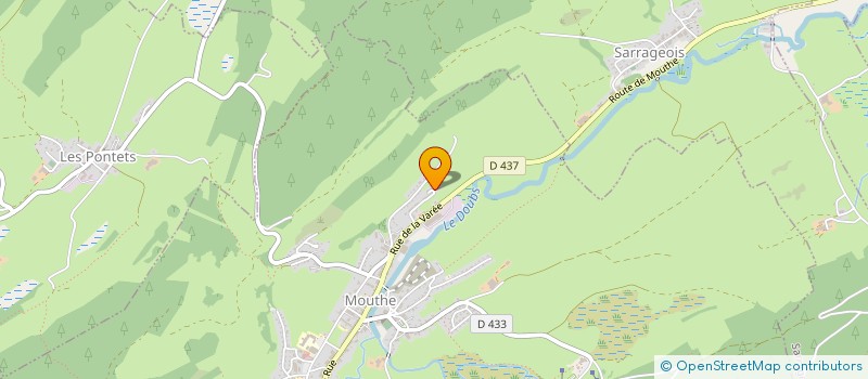 localisation de l'entreprise ALPIHEVI  MOUTHE