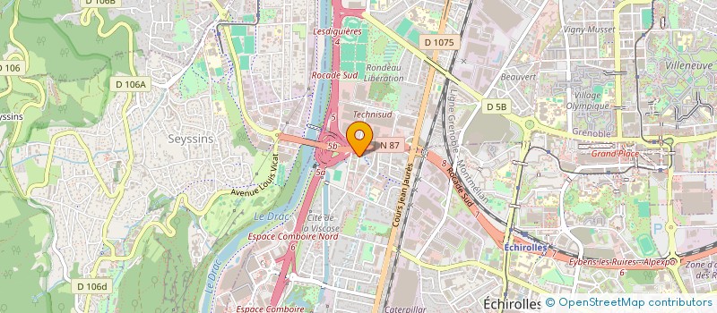 localisation de l'entreprise ALPILINK à ECHIROLLES