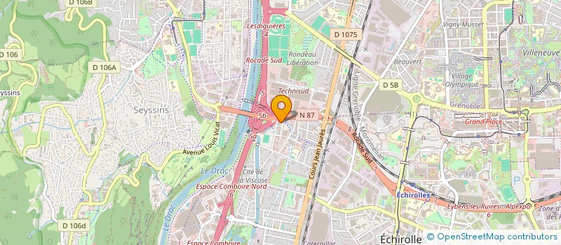 localisation de l'entreprise ALPILINK MONETIQUE  ECHIROLLES