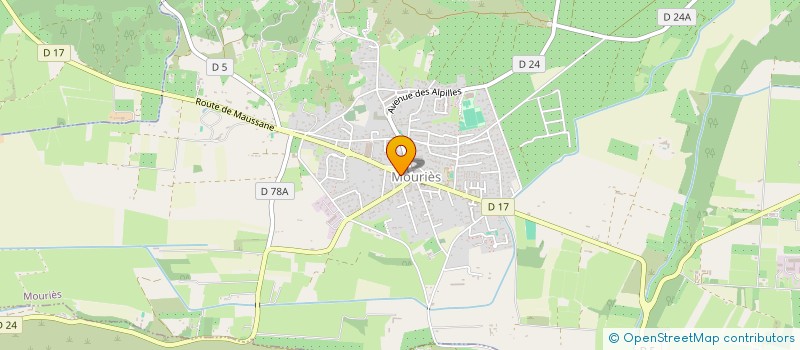 localisation de l'entreprise ALPILLES CONSTRUCTION SARL  MOURIES