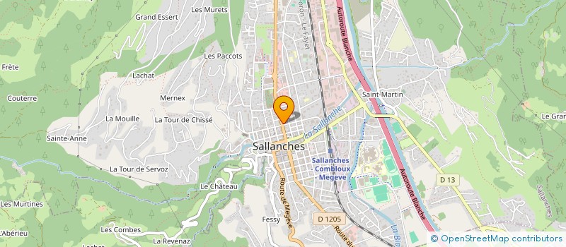 localisation de l'entreprise ALPIMMO à SALLANCHES