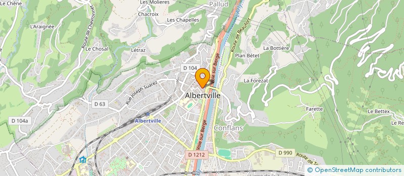 localisation de l'entreprise ALPIMO  ALBERTVILLE