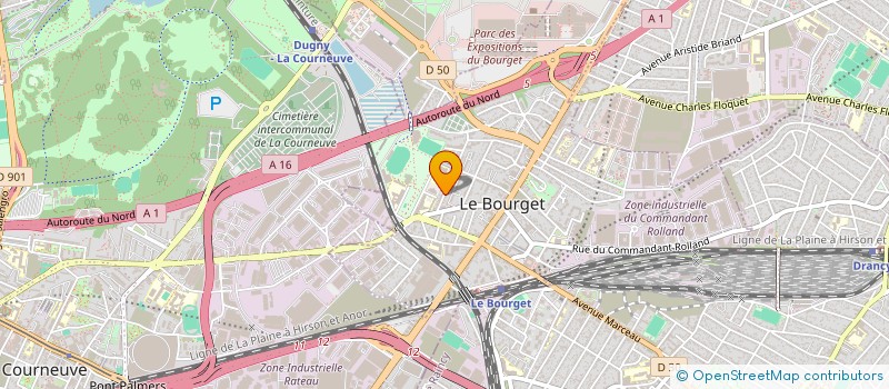 localisation de l'entreprise ALPIN à LE BOURGET