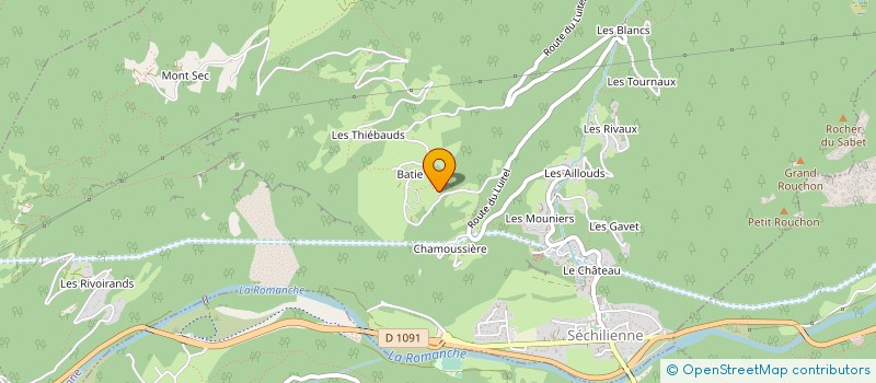 localisation de l'entreprise ALPIN CANYON CLUB  SECHILIENNE