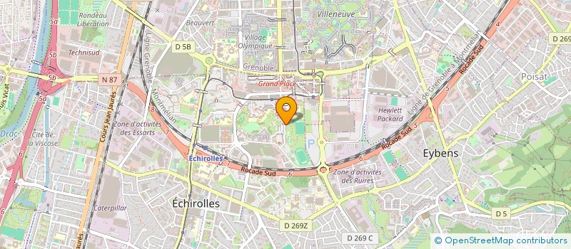 localisation de l'entreprise ALPIN IMMO  ECHIROLLES