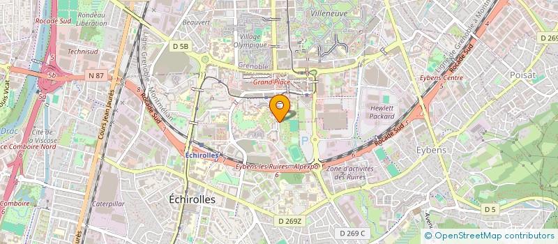 localisation de l'entreprise ALPIN LOGISTIQUE à ECHIROLLES