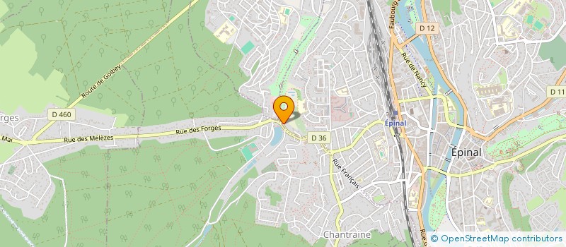 localisation de l'entreprise ALPINA à EPINAL