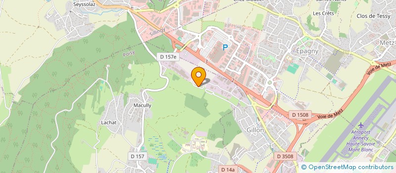 localisation de l'entreprise ALPINA ACCUEIL à EPAGNY METZ-TESSY
