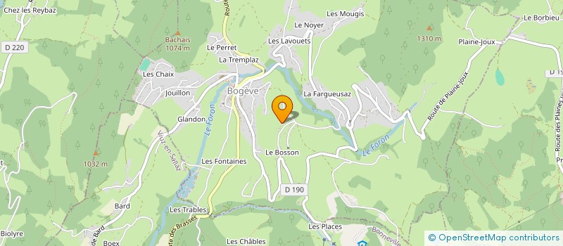 localisation de l'entreprise ALPINA ENERGIES  BOGEVE