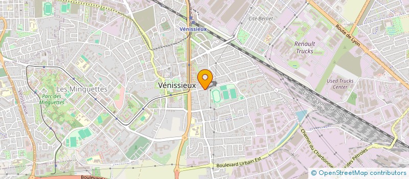 localisation de l'entreprise ALPINA MENUISERIES  VENISSIEUX